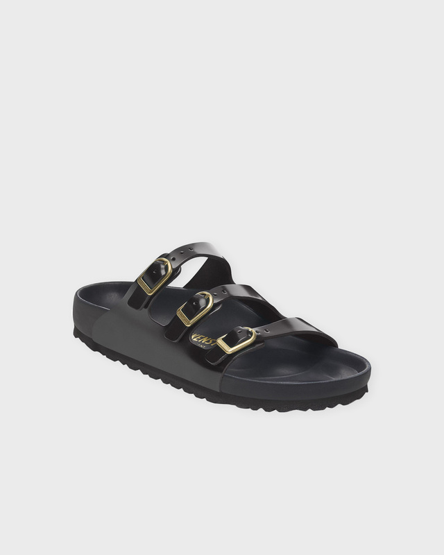 Birkenstock Sandals Florida D-Buckle High Shine  Black EUR 36