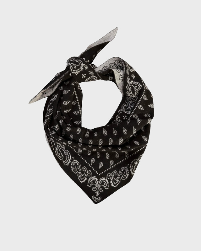 Guest In Residence Cashmere Scarf The Wild Rag Svart/grå ONESIZE