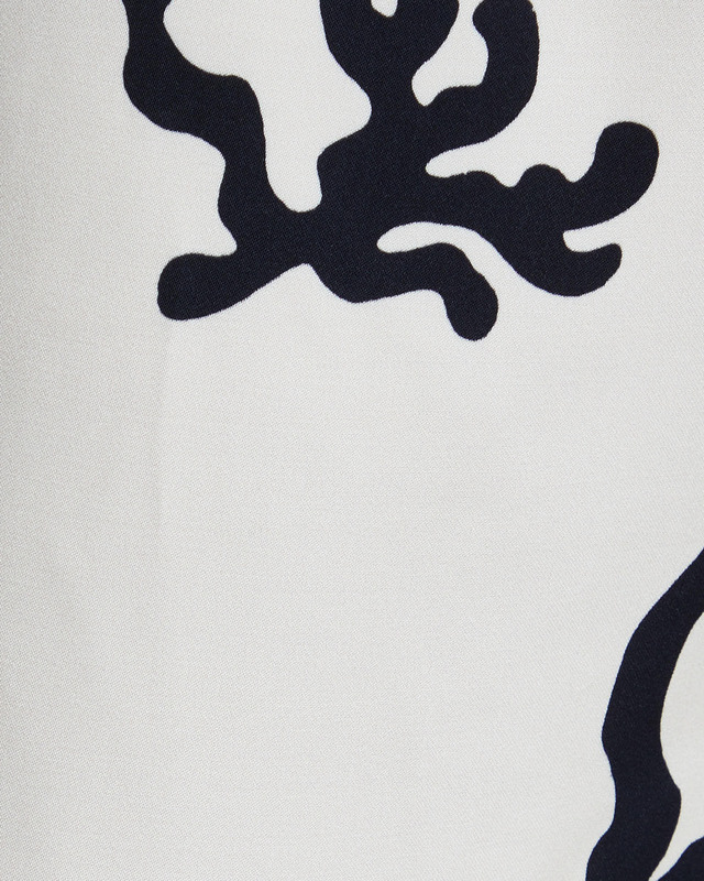 Malina Trousers Bella Satin Palazzo Vit/svart S