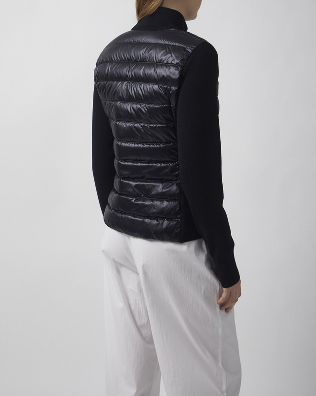 Moncler Cardigan Padded Wool High Neck Zip XL