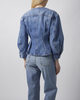 Frame Jacket The Nipped Collarless  Light blue wash S