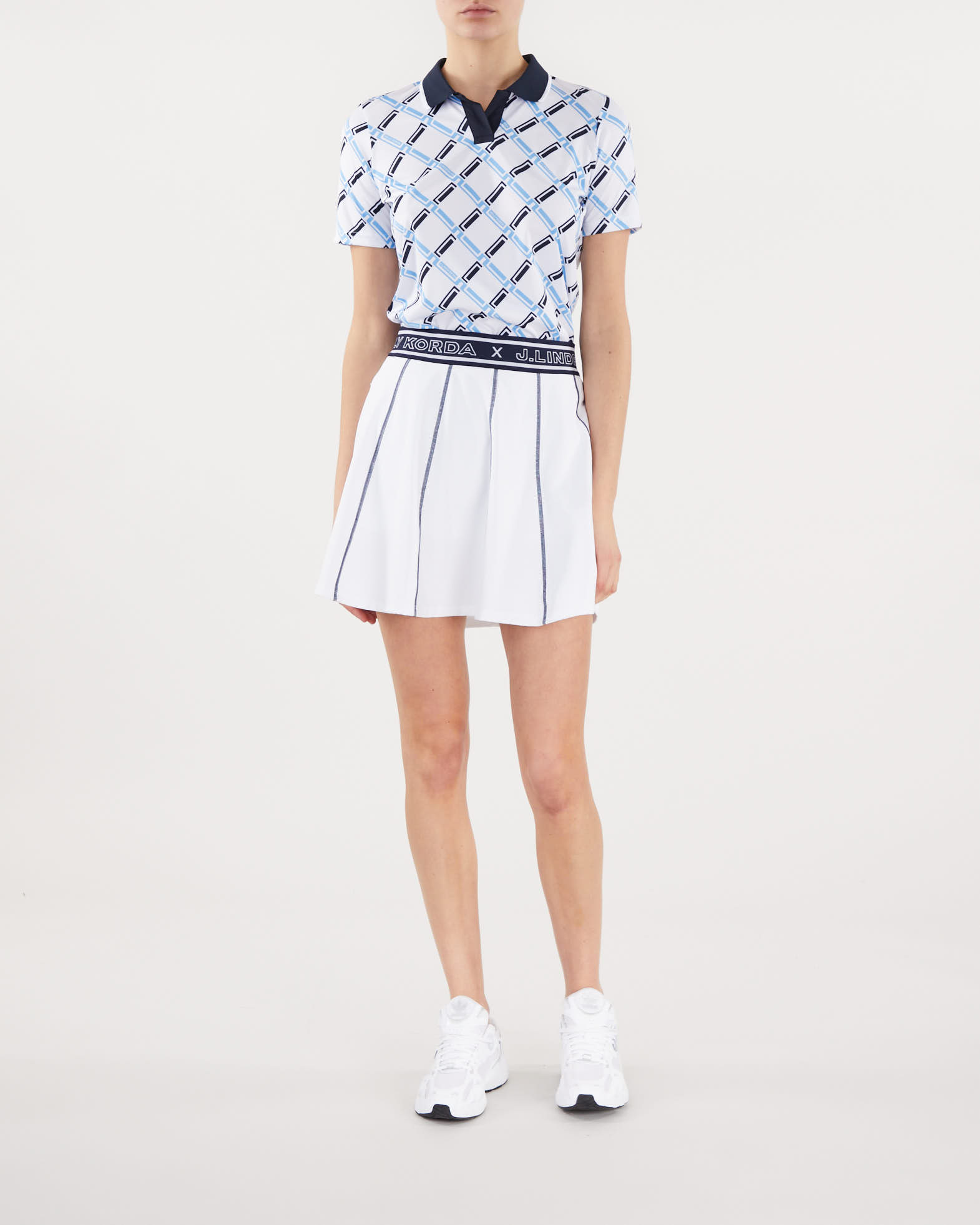 J Lindeberg NK Golf piké Blå WAKAKUU