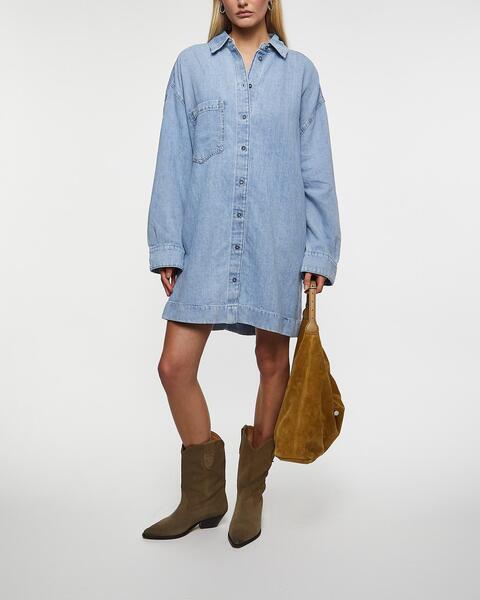 Dress Overshirt Maxi Ljusblå 2