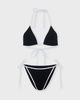 Hunza G Bikini Gina Contrast Svart/vit ONESIZE