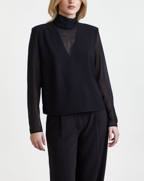 Topp D6Rapallo Contrast Sheer Raven 1