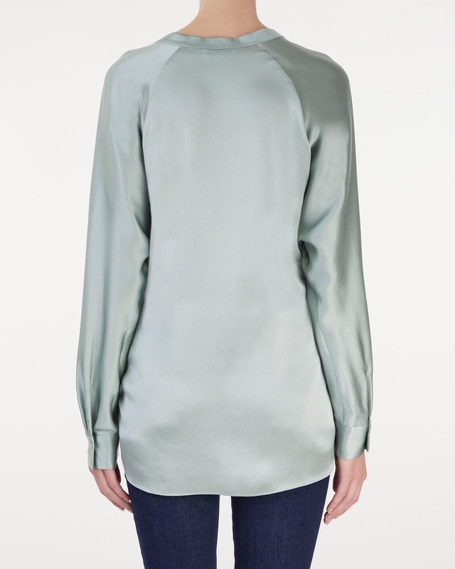 Vince Blouse Bandcollar Mint M
