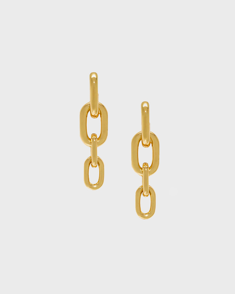 Gradual Link Earrings  Gold ONESIZE 1