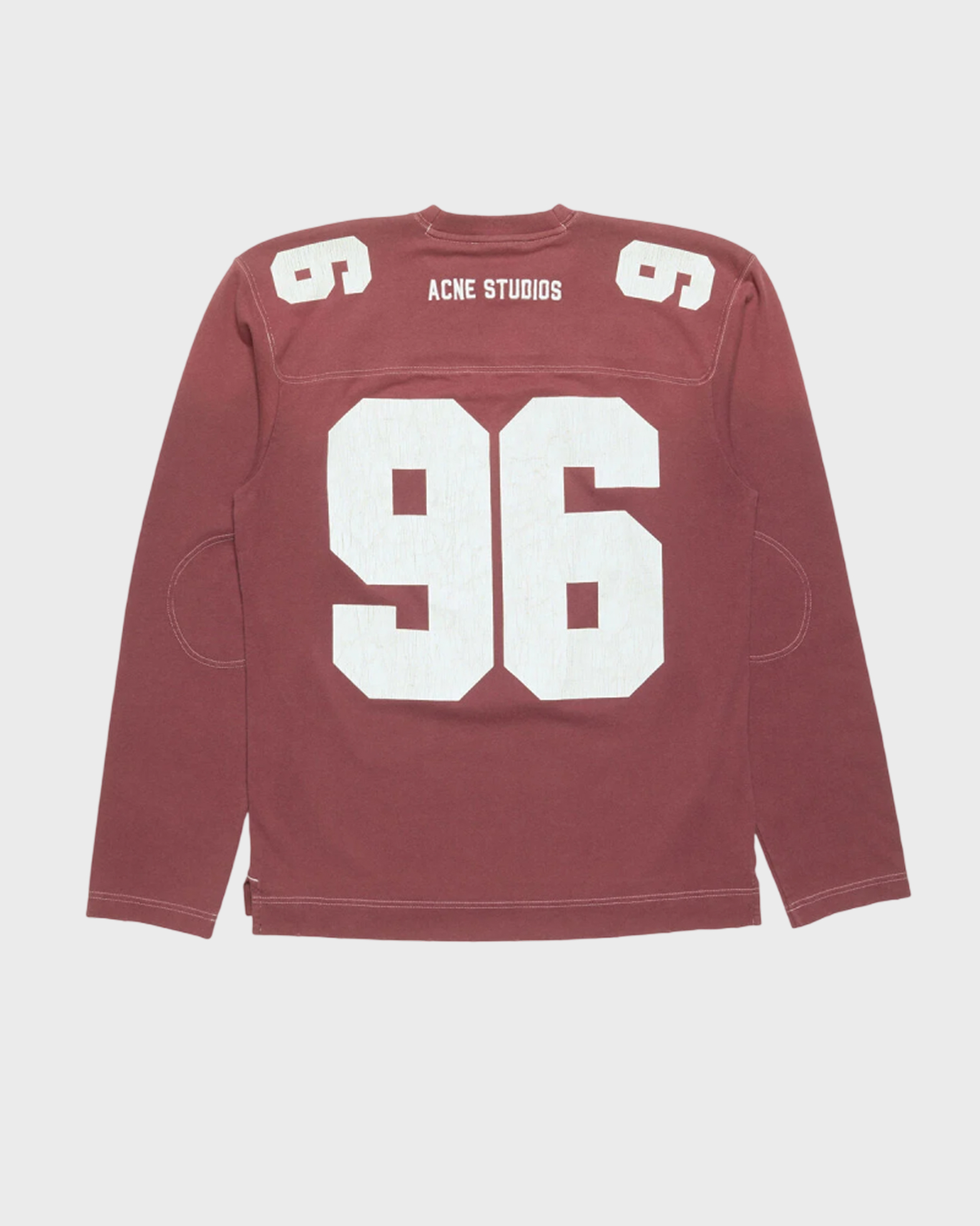 Acne Studios Women's Red T-Shirt Logo Jersey Xxs/Xs