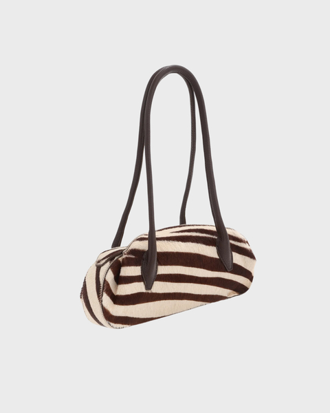 Axelremsväska Oyster Mini Pony Beige/Brun 2