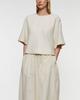 Dagmar T-shirt Woven Bouclé White 40