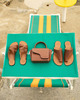 ATP Atelier Sandals Allai Cannella/Contrast Stitch Leather Brun EUR 39