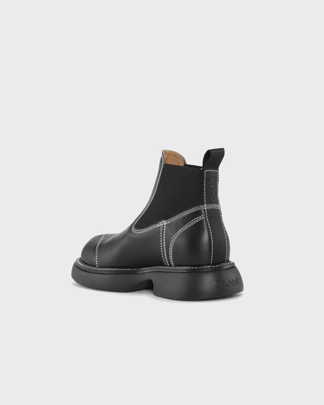 Ganni Ankelboots Low Chelsea Svart EUR 40