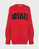 ROTATE Birger Christensen Tröja Knitted Logo Röd 36