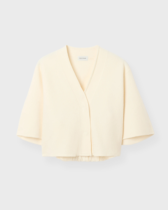 Dagmar Cardigan Short Wool Offwhite M