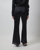 Malina Byxor Marine Satin Lace Hem Black 42