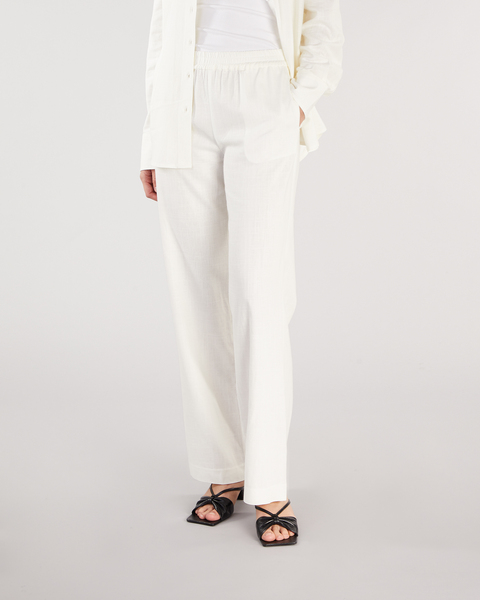 Trousers Linen White 1