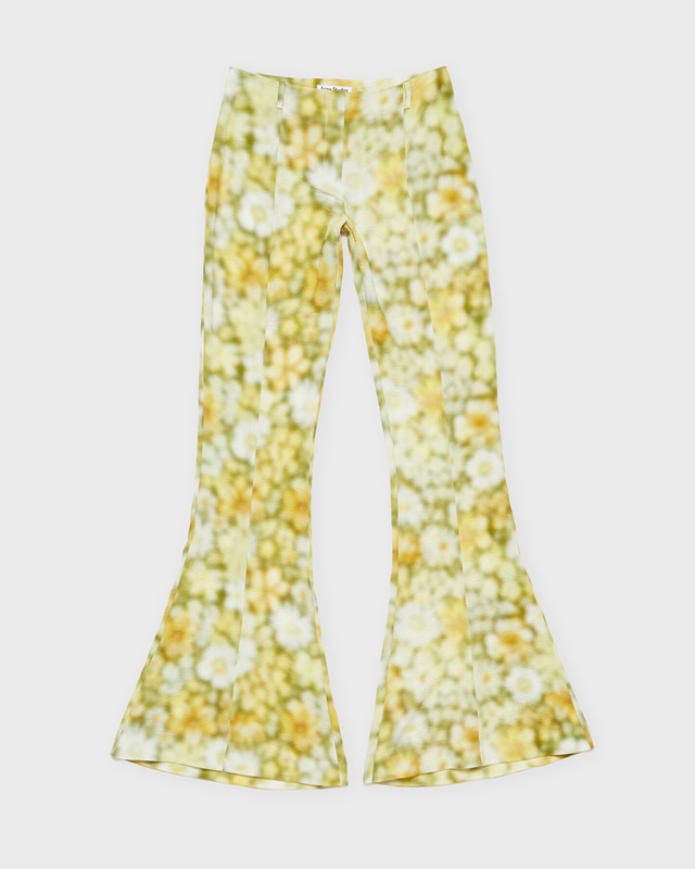 Acne Studios Byxor Bootcut Fluid Print  Grön 34