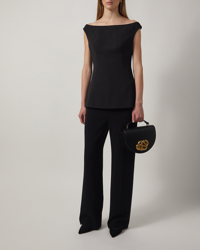 Malina Top Diora Half Off Shoulder Black 38