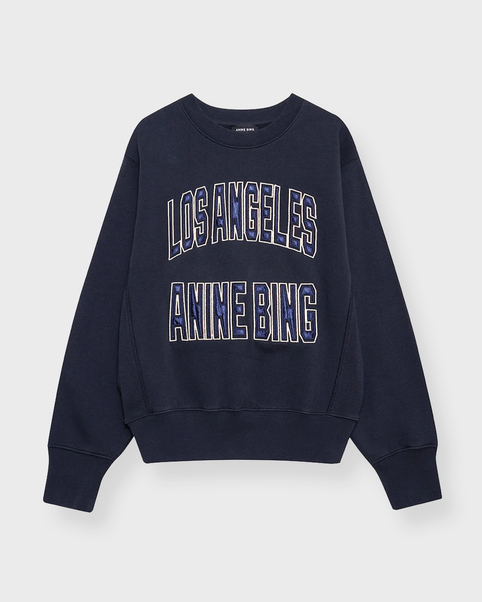 Anine Bing Women's Vintage Black Harry Shrunken Sweatshirt La X-La Xl