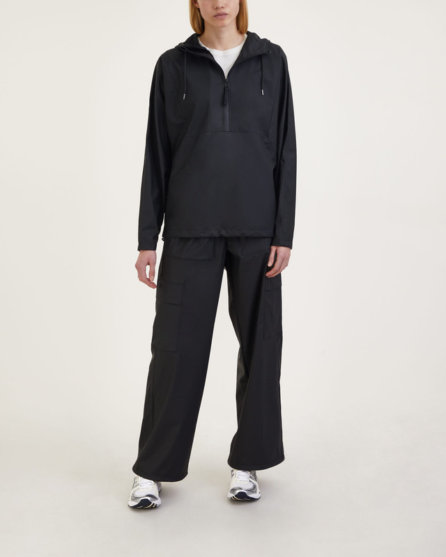 Rains Short Anorak Jacket Black M