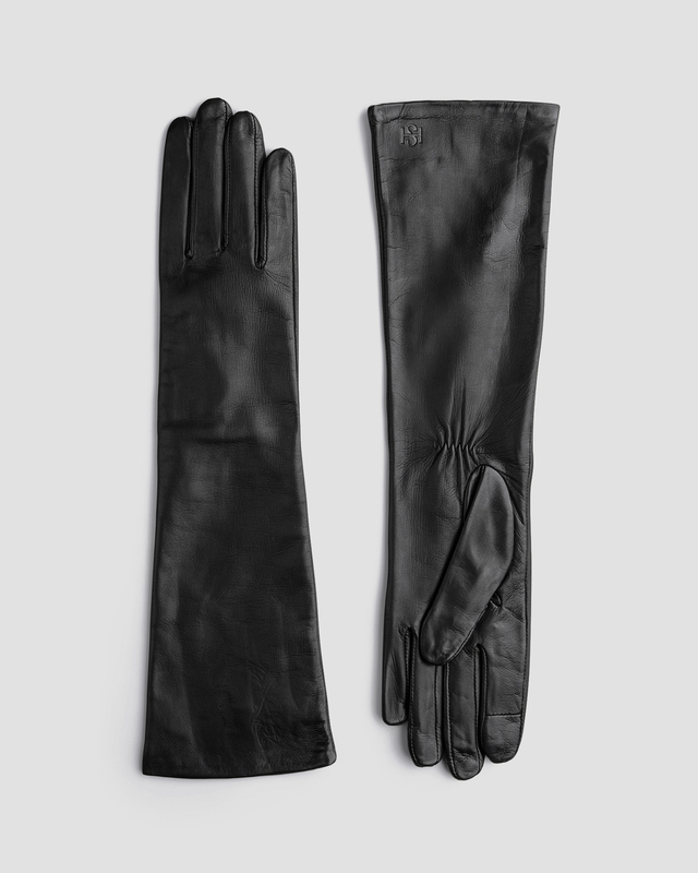 Handsome Stockholm Gloves Essentials Long Black Svart M