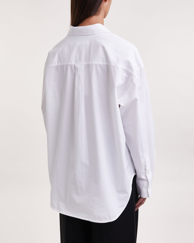 Teurn Studios Shirt Pointy Collar Poplin  White 36