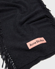 Acne Studios Scarf Soft Wool Fringed Black ONESIZE