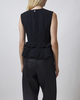 ROTATE  Topp V-Neck Flower Black 36