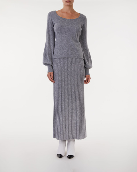 Skirt Ribbed Wool Dark grey 2