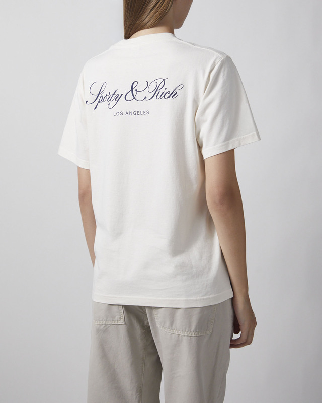 Sporty & Rich T-skjorte Vendome LA Ecru L