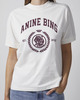 Anine Bing T-skjorte Jaylin Tee Collegiate Ecru XS