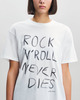Anine Bing T-Shirt Walker Rock N Roll Ivory S