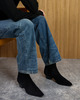 Aeyde Ankle Boots Agata Cow Suede Leather Black EUR 38