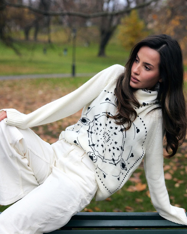 CLOEYS Scarf Bandana White ONESIZE