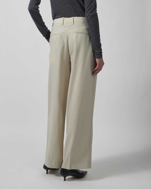 Dagmar Bukser Relaxed Wool Cream 36