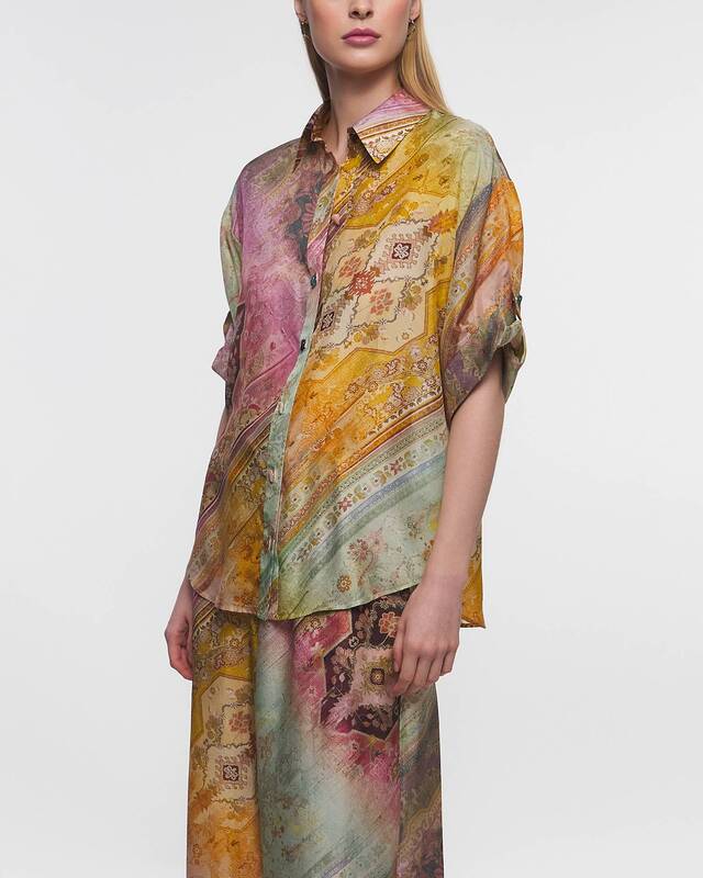 Zimmermann Skjorta Tallow Relaxed  Multicolor 2 (M-L)