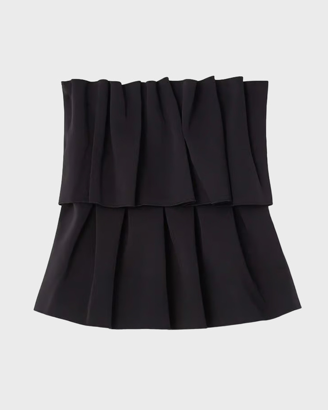 Dagmar Sculpted Tube Top Black 34