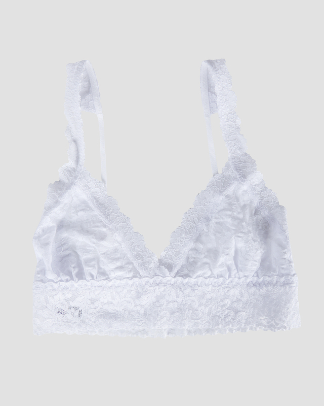 Hanky Panky Bralette Lace Crossover White XS