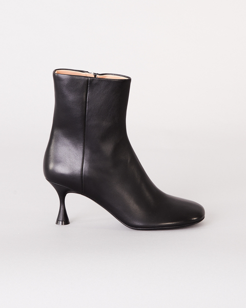 Leather Ankle Boots Black 1