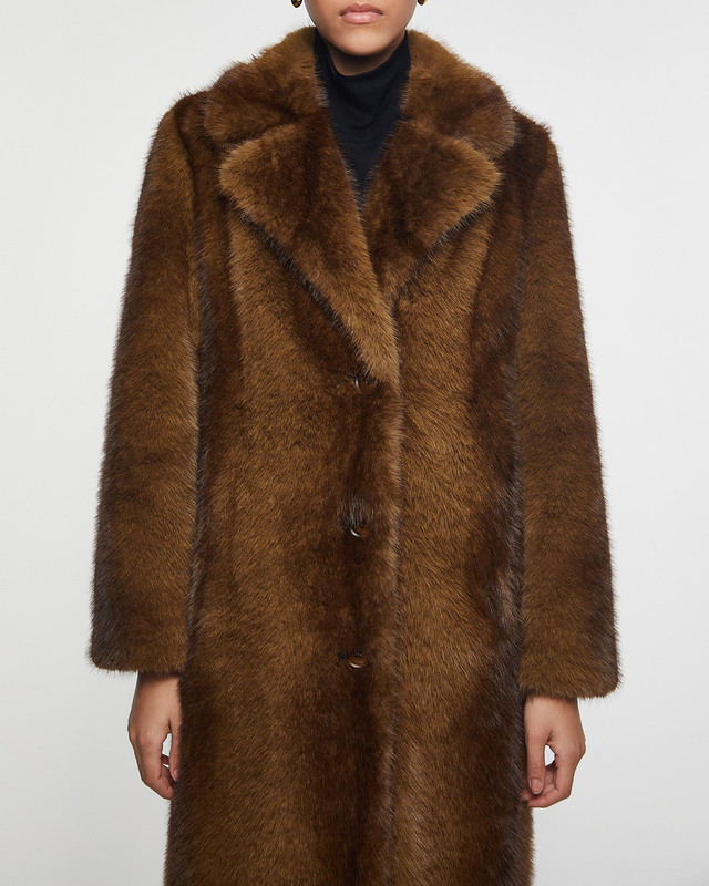STAND STUDIO Kappa Nora Faux Fur Brun 34