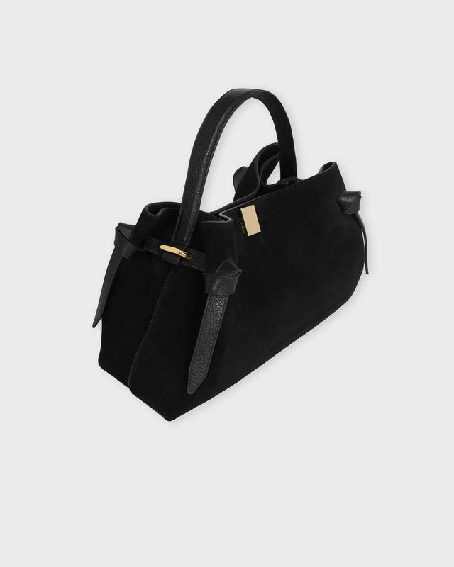YUZEFI Bag Gyoza Suede Black Black ONESIZE