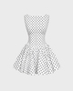 CLOEYS Dress Polka Dot Black/White XS
