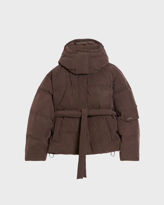 Down Jacket Steilia Brushed Down Jkt Dark brown M
