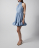 Malina Dress Fern Halterneck Ruffled Mini Sky L