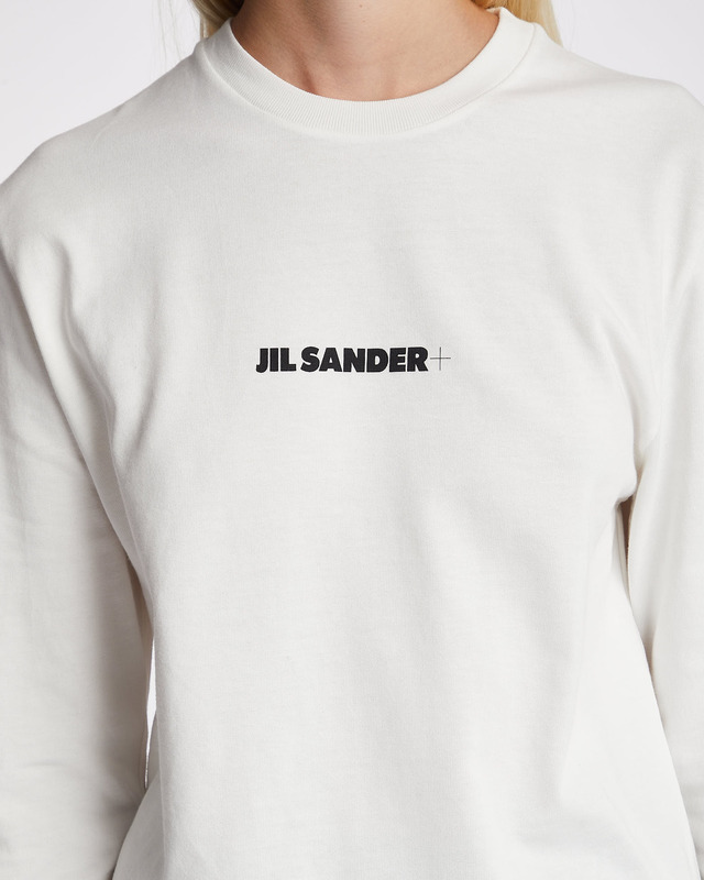 Jil Sander Logo-print cotton sweatshirt Beige S