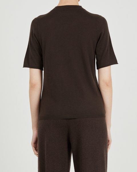 Cashmere Top Piper Tee Mocca 2