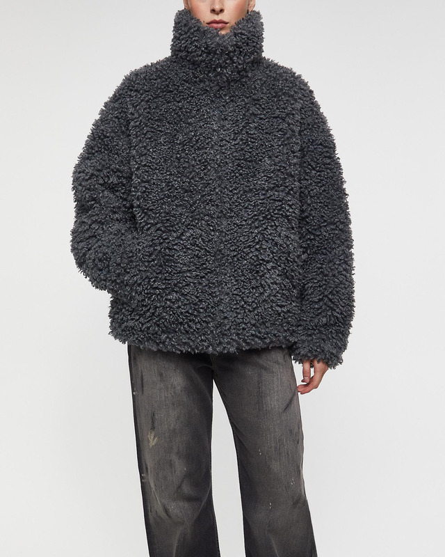 Acne Studios Jacka Faux Fur Bomber Grå XS