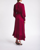 Zimmermann Silk Wrap Midi Dress Burgundy  0 (XS-S)