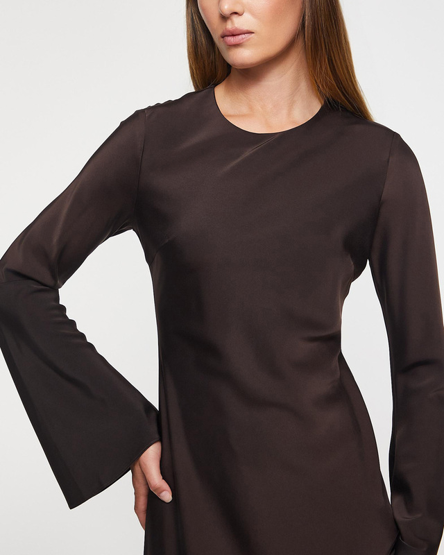 Wakakuu Icons Dress Albina Satin Brun XL