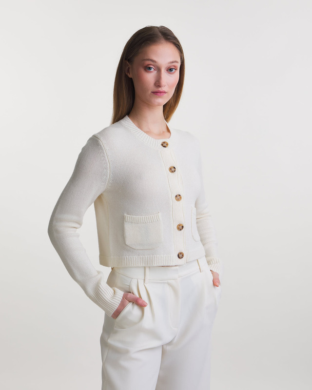 Wakakuu Icons Cardigan Elsa Short Creme S